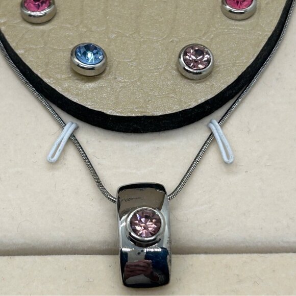 Jean Marc Vintage Y2K Watch Interchangeable Ring Necklace Gift Set Working READ - Picture 11 of 16